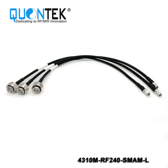 Cable Assembly,4.3-10 male to SMA male with RF240 cable