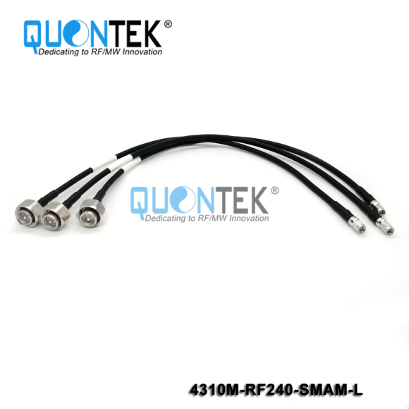 Cable Assembly,4.3-10 male to SMA male with RF240 cable