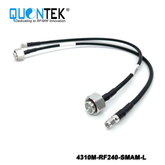 Cable Assembly,4.3-10 male to SMA male with RF240 cable