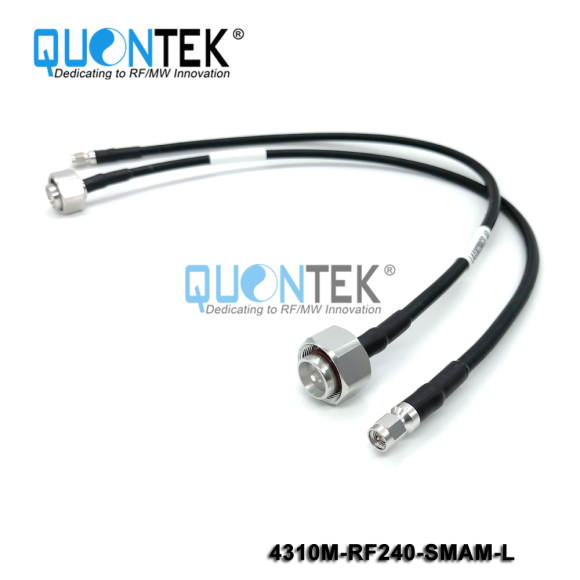 Cable Assembly,4.3-10 male to SMA male with RF240 cable