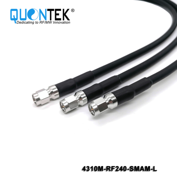 Cable Assembly,4.3-10 male to SMA male with RF240 cable
