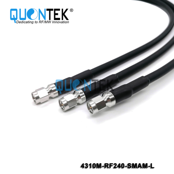 Cable Assembly,4.3-10 male to SMA male with RF240 cable