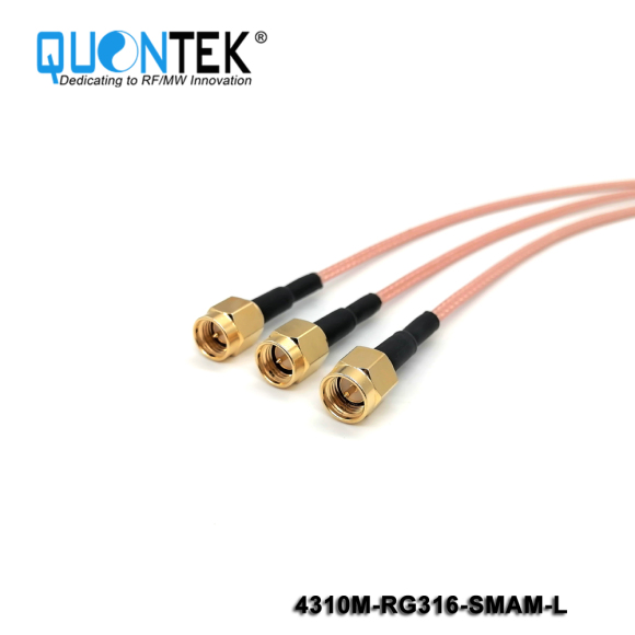 Cable Assembly,4.3-10 male to SMA male with RG316 cable