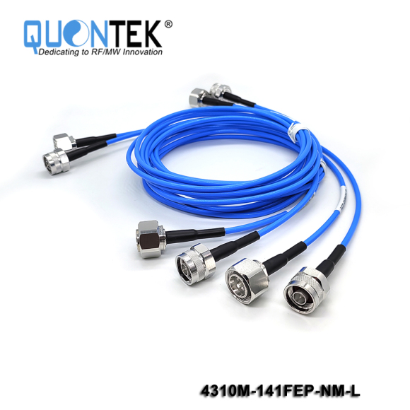 Low PIM Cable Assembly-4.3-10 male to N male with 141FEP cable