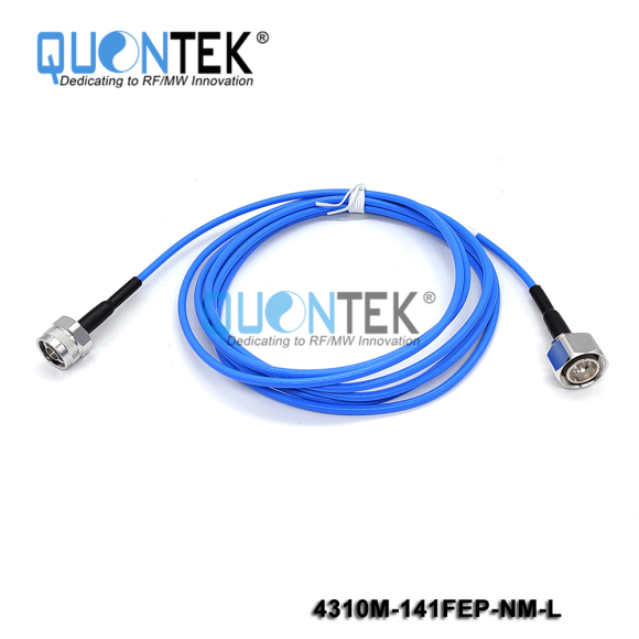 Low PIM Cable Assembly-4.3-10 male to N male with 141FEP cable
