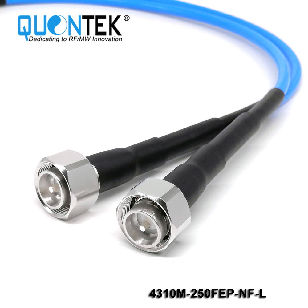 Low PIM Cable Assembly-4.3-10 male to N female with .250"Cable