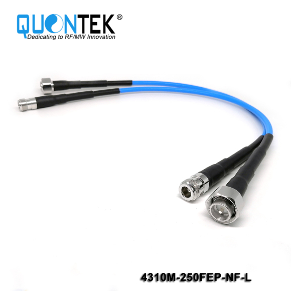Low PIM Cable Assembly-4.3-10 male to N female with .250"Cable