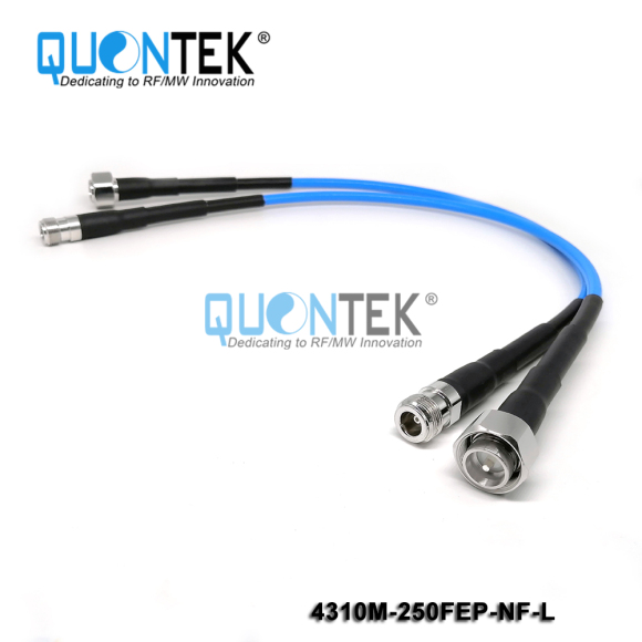 Low PIM Cable Assembly-4.3-10 male to N female with .250"Cable