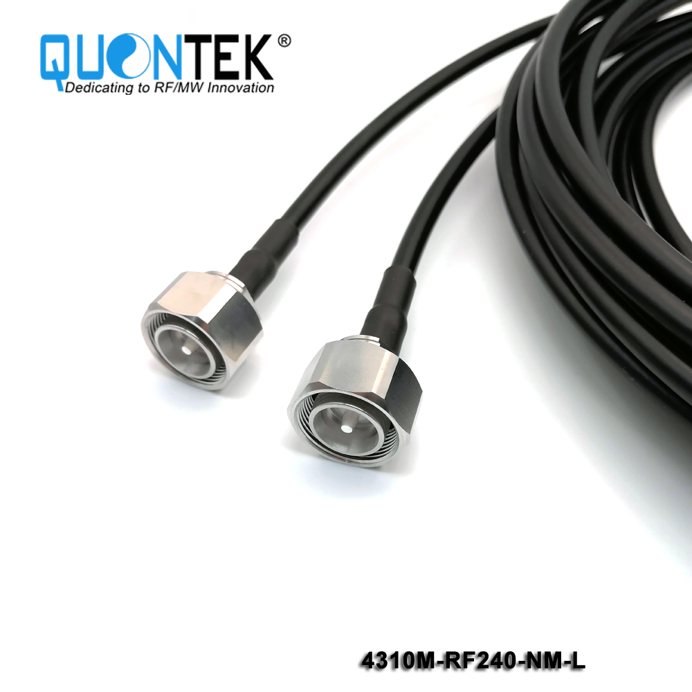 Cable Assembly,N male to 4.3-10 male with RF240 cable