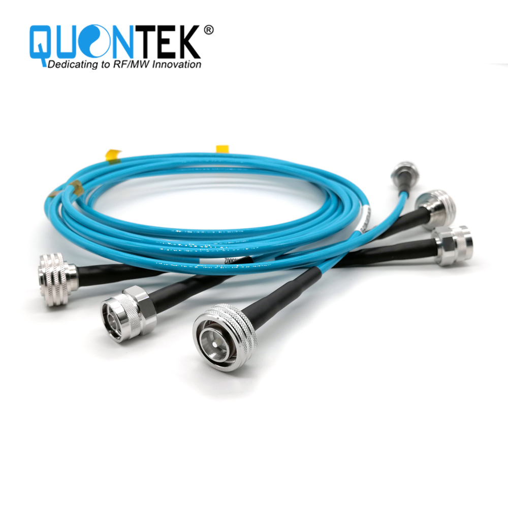 Cable Assembly,4.3-10 male Quick lock type to N male with QTC400TPU cable