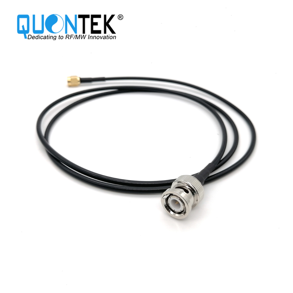 Cable assembly,BNC Male to SMA male with 1.5D-2V Cable