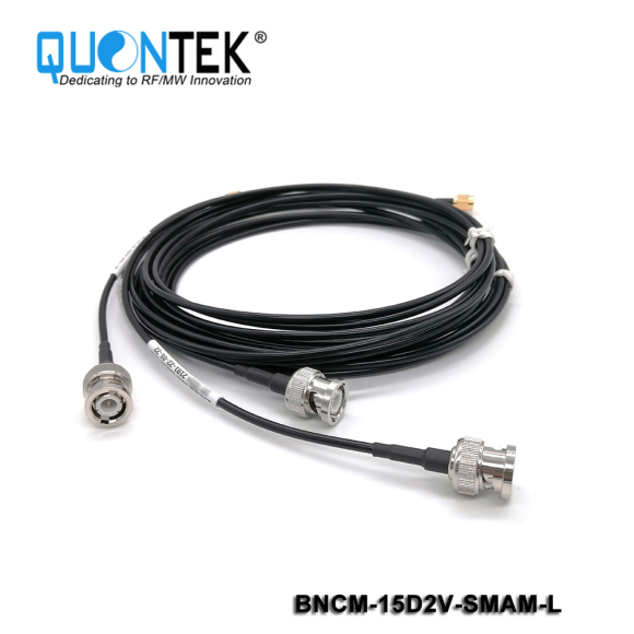 Cable assembly,BNC Male to SMA male with 1.5D-2V Cable