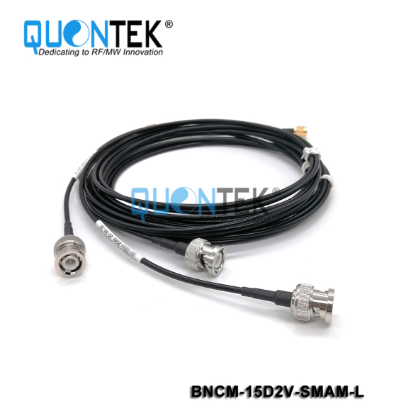 Cable assembly,BNC Male to SMA male with 1.5D-2V Cable