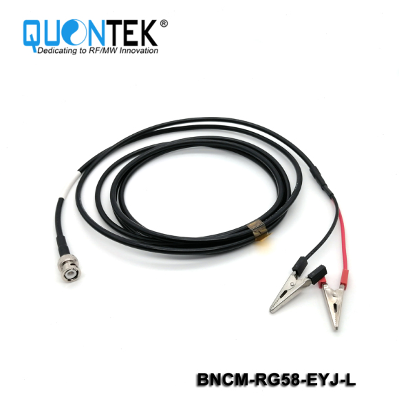 Cable assembly,BNC Male to crocodile clip with RG58 Cable