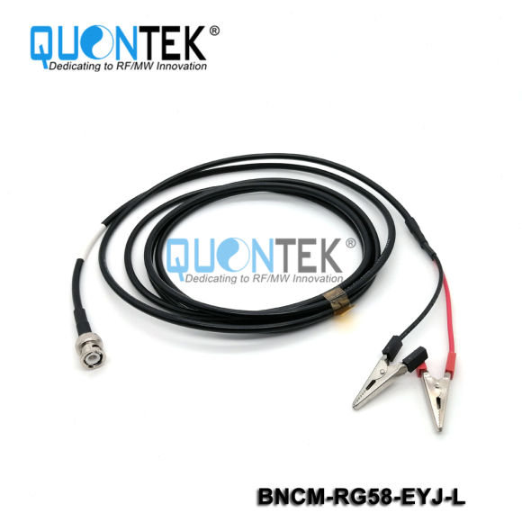 Cable assembly,BNC Male to crocodile clip with RG58 Cable