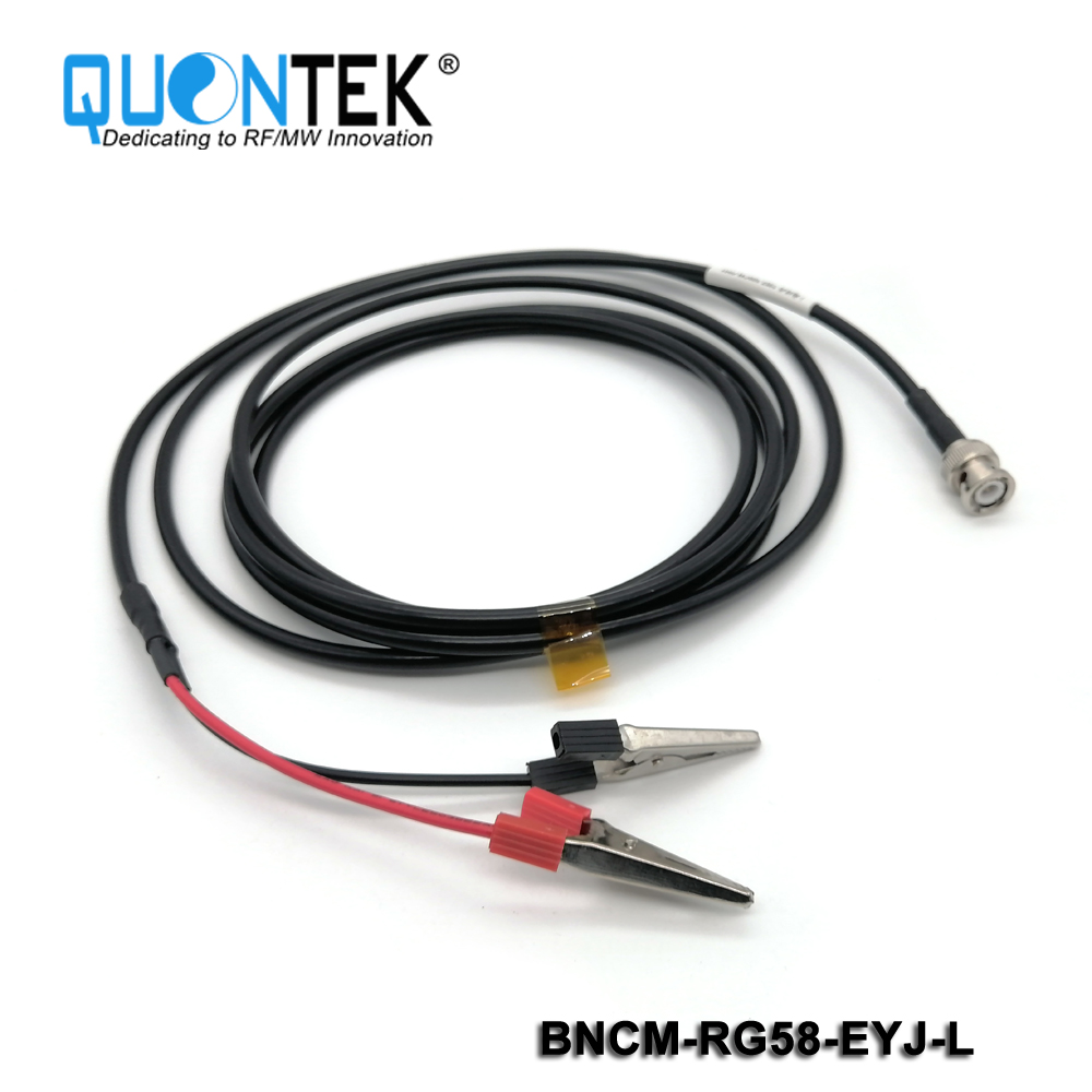 Cable assembly,BNC Male to crocodile clip with RG58 Cable