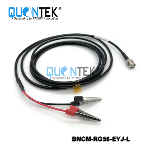Cable assembly,BNC Male to crocodile clip with RG58 Cable