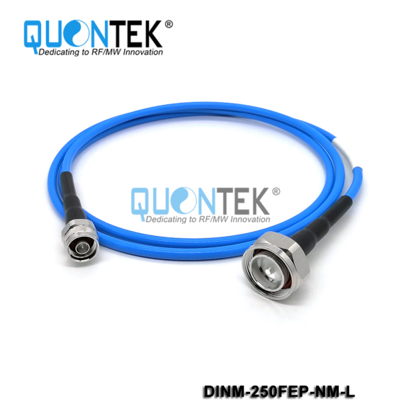 Low PIM Cable Assembly- DIN male to N male with .250" Cable,L=XXmm