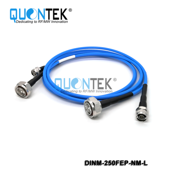Low PIM Cable Assembly- DIN male to N male with .250" Cable,L=XXmm
