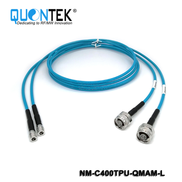 Standard cable assembly,N male to QMA male with QTC400TPU Cable