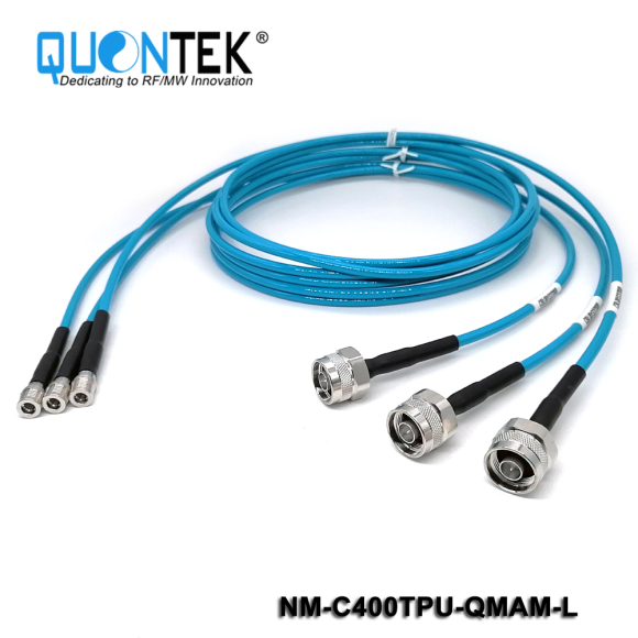 Standard cable assembly,N male to QMA male with QTC400TPU Cable