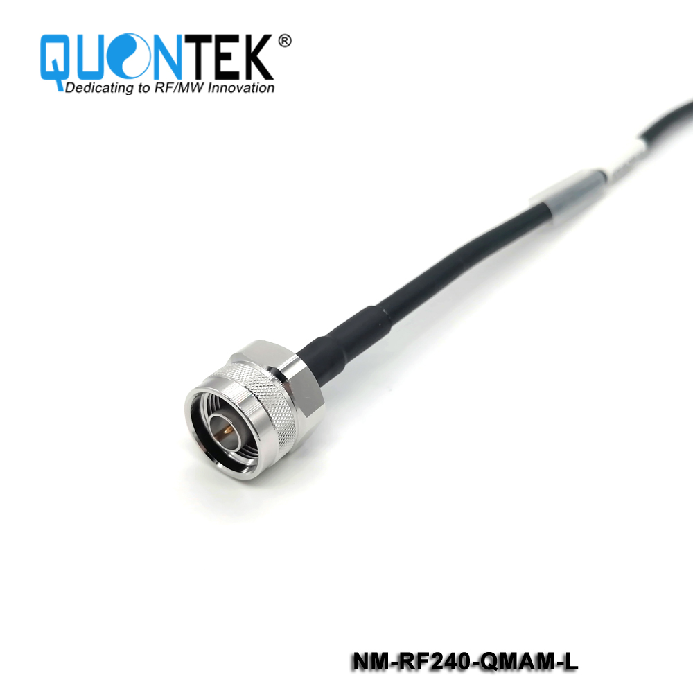 Cable Assembly,N male to QMA male with RF240 cable