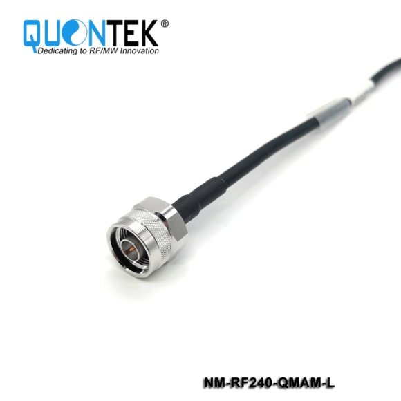 Cable Assembly,N male to QMA male with RF240 cable