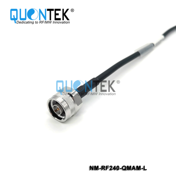 Cable Assembly,N male to QMA male with RF240 cable