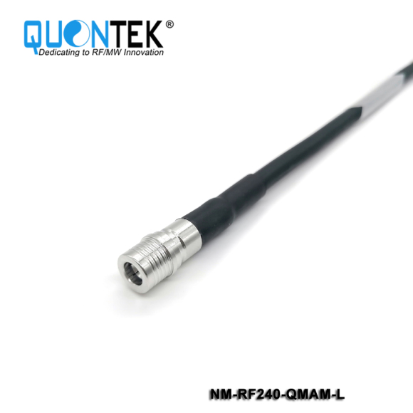 Cable Assembly,N male to QMA male with RF240 cable