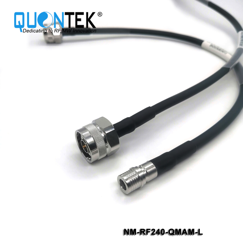 Cable Assembly,N male to QMA male with RF240 cable