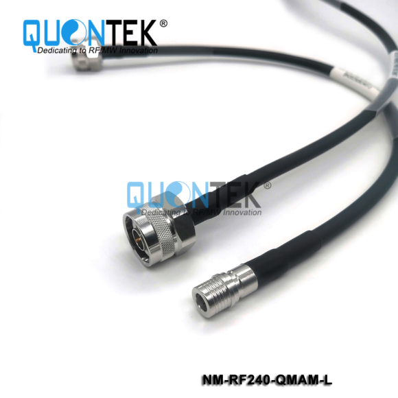 Cable Assembly,N male to QMA male with RF240 cable
