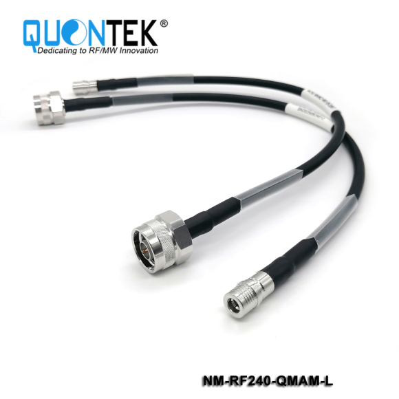 Cable Assembly,N male to QMA male with RF240 cable