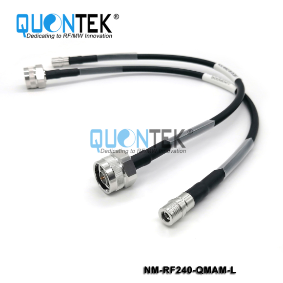 Cable Assembly,N male to QMA male with RF240 cable