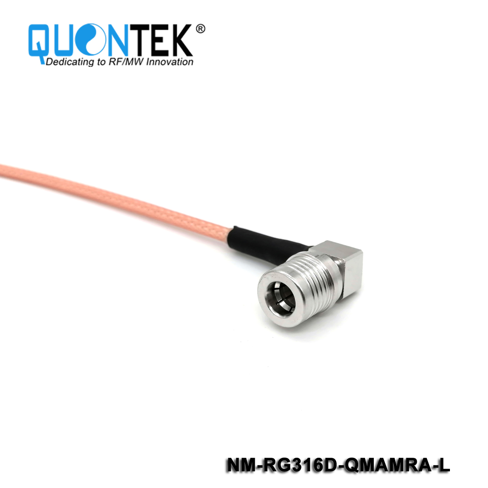 Cable Assembly,N male to QMA RA male with RG316D cable