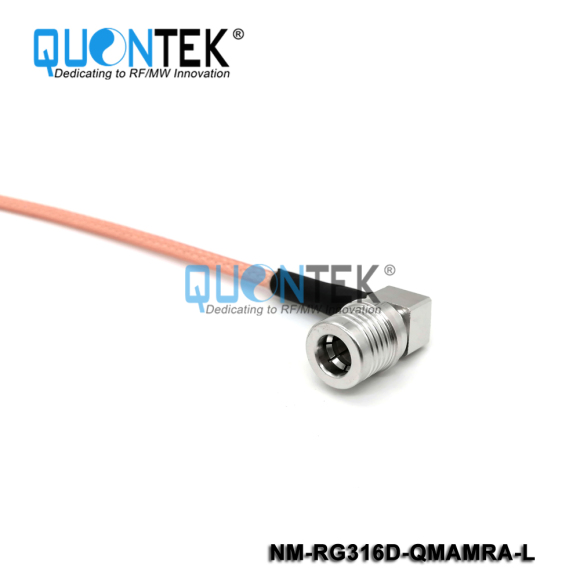 Cable Assembly,N male to QMA RA male with RG316D cable