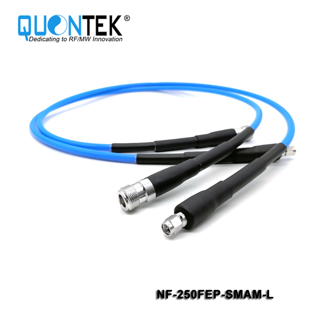 Low PIM cable assembly,SMA male to N female with 250FEP cable