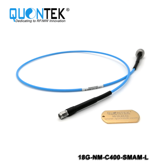 Test cable assembly,N male to SMA male with QTC400 Cable,to 18GHz