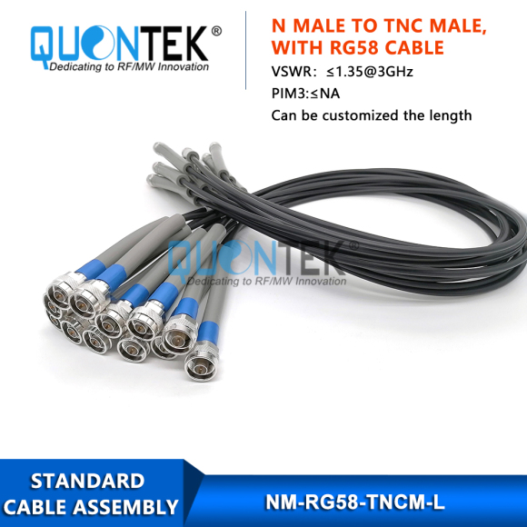Standard Cable assembly,N Male to TNC Male,With RG58 cable Standard Cable assembly,N Male to TNC Male,With RG58 cable