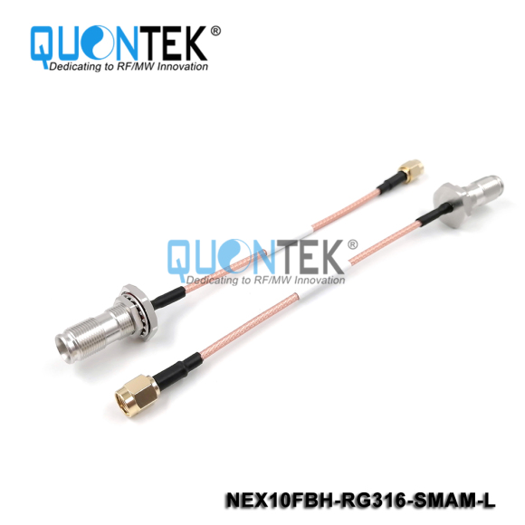 Cable assembly,NEX10 female to SMA Male with RG316 cable
