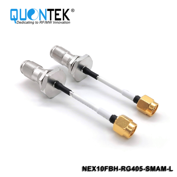 Cable assembly,NEX10 female to SMA Male with RG405 semi-rigid cable