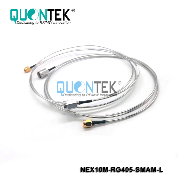 Cable assembly,NEX10 male to SMA Male with RG405 semi-rigid cable