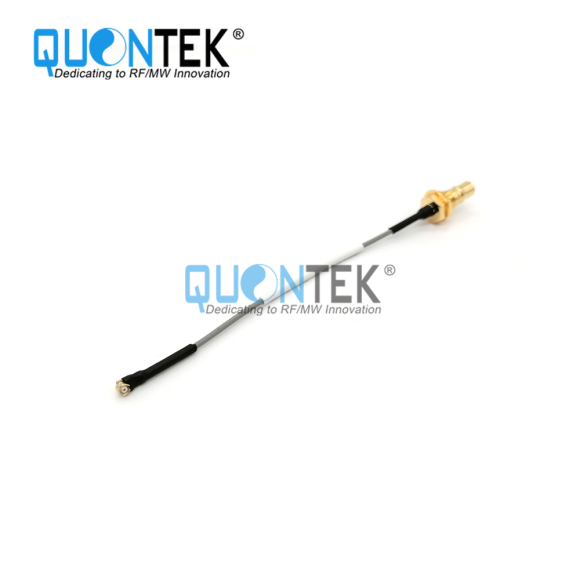 Cable Assembly,QMA Female BH to U.FL RA Female with RF1.37 cable,L=100mm