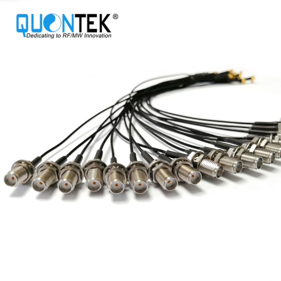 Cable assembly,SMA BH female to MMCX RA male with RF1.37 cable,to 6GHz