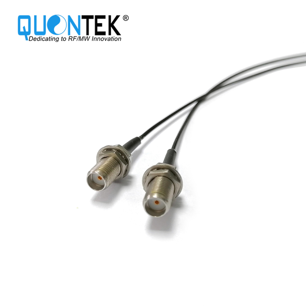Cable assembly,SMA BH female to MMCX RA male with RF1.37 cable,to 6GHz