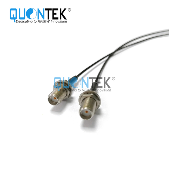 Cable assembly,SMA BH female to MMCX RA male with RF1.37 cable,to 6GHz
