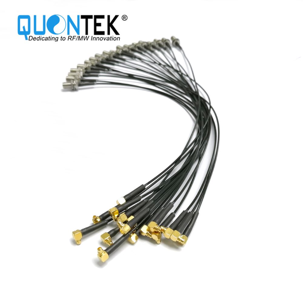 Cable assembly,SMA BH female to MMCX RA male with RF1.37 cable,to 6GHz