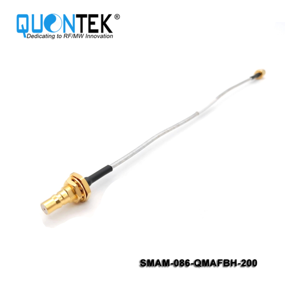 Cable assembly,SMA Male to QMA BH female with 086 cable, L=200MM