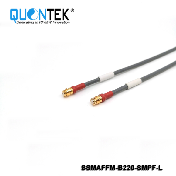 Cable assembly,SSMA female to SMP female with QTB220 cable, to 6GHz,L=xxm