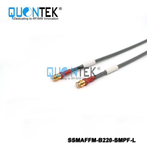 Cable assembly,SSMA female to SMP female with QTB220 cable, to 6GHz,L=xxm