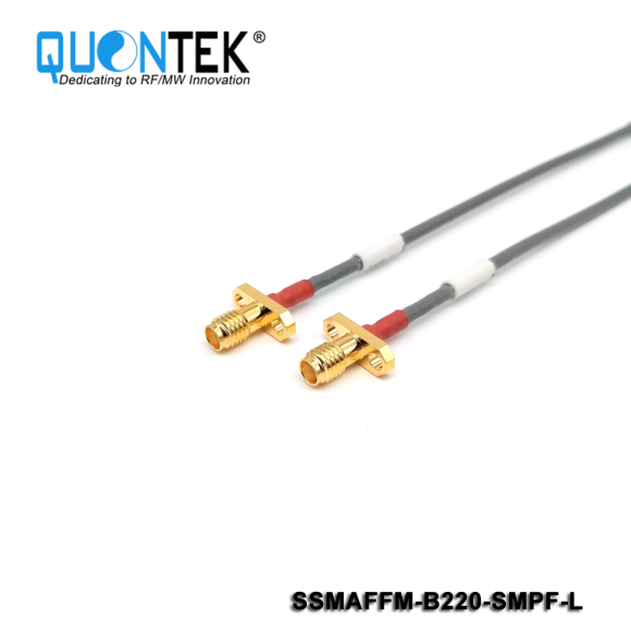 Cable assembly,SSMA female to SMP female with QTB220 cable, to 6GHz,L=xxm